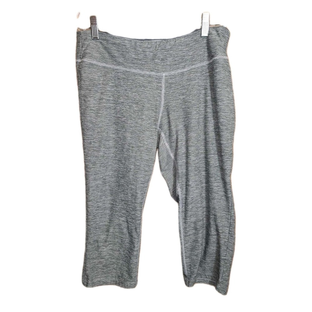 New Balance Women's Athletic Crop Pants‎ Gray Stretch Size L